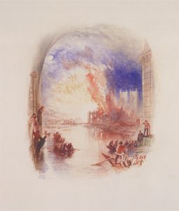 国会議事堂の焼却 作： Joseph Mallord William Turner