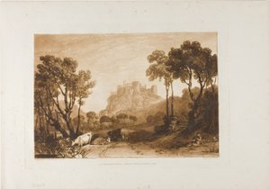 牧草地の上の城 作： Joseph Mallord William Turner
