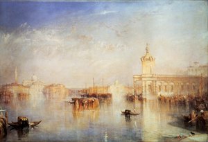 ドガナ、サンジョルジョ、シテッラ、ヨーロッパ、ヴェネツィア、1842年の階段から。 作： Joseph Mallord William Turner