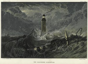 エディストーンロックスのエディストーン灯台 作： Joseph Mallord William Turner