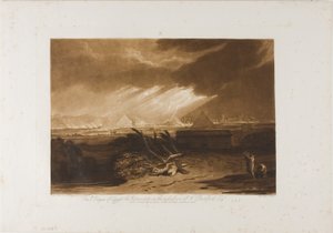 エジプトの第五の疫病、LIBer Studiorumのプレート16 作： Joseph Mallord William Turner