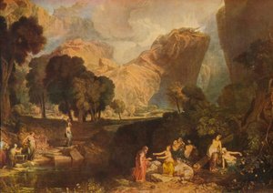 ヘスペリデスの園で争いのリンゴを選んだ不和の女神、1806年、19 作： Joseph Mallord William Turner