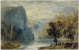 ローレライロック、1817年 作： Joseph Mallord William Turner