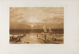 The Midmay Sea-Piece、LIBer Studiorum のプレート 40 作： Joseph Mallord William Turner