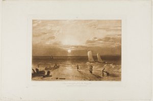 The Mildmay Sea-Piece、Liber Studiorum のプレート 40 作： Joseph Mallord William Turner