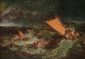 難破船、c1805 作： Joseph Mallord William Turner