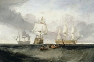 トラファルガーから戻ってきた「勝利」 作： Joseph Mallord William Turner