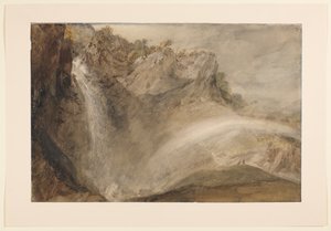 ライヘンバッハの滝、1802年 作： Joseph Mallord William Turner