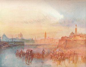 ヴェネツィア：サンジョルジョマッジョーレの敬礼、1909年 作： Joseph Mallord William Turner
