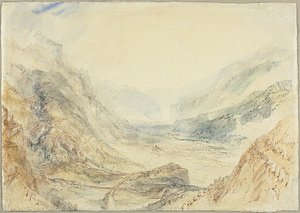 スイス、ザンクト・ゴッタルド峠の眺め 作： Joseph Mallord William Turner