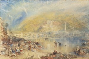 虹とハイデルベルクの眺め 作： Joseph Mallord William Turner