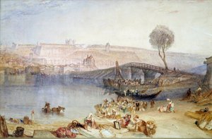 サン・ジェルマン・アン・レイの敷地と城の眺め。ジョセフ・マロード・ウィリアム・ターナー（1775-1851）の絵画 作： Joseph Mallord William Turner