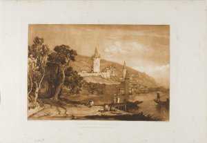 Ville de Thun、Book of Studies のプレート 59 作： Joseph Mallord William Turner