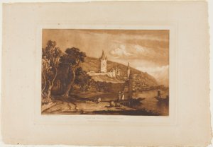 Ville de Thun、Book of Studies のプレート 59 作： Joseph Mallord William Turner