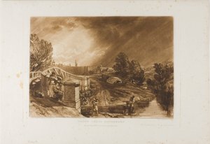 クレソン採集者、Liber Studiorum のプレート 62 作： Joseph Mallord William Turner