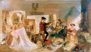 フレズノワルールによるワトー研究、1831年 作： Joseph Mallord William Turner