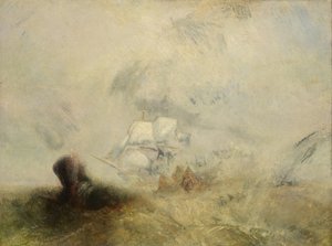 ホエーラー、ca。 1845。 作： Joseph Mallord William Turner