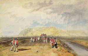 ライ・ロードから見たサセックス州ウィンチェルシー（水彩・ボディカラー・紙） 作： Joseph Mallord William Turner
