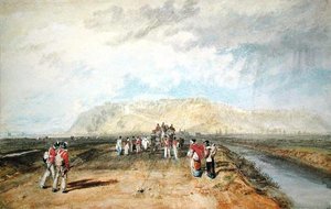 ライ・ロードから見たサセックス州ウィンチェルシー（水彩・紙 作： Joseph Mallord William Turner