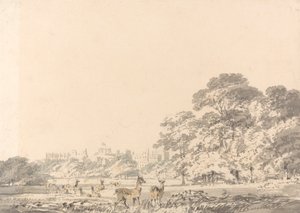 ウィンザー城と鹿のいる公園 作： Joseph Mallord William Turner