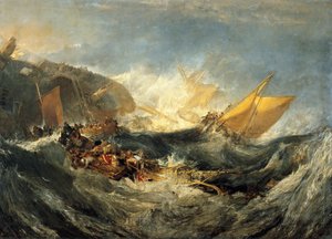 輸送船の難破 1810年頃 油彩・カンヴァス 作： Joseph Mallord William Turner