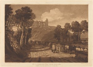 ギルフォード近くの聖キャサリンの丘 作： Joseph Mallord William Turner and J.C. Easling