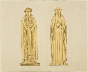 テンプル教会の真鍮（水彩・紙 作： Joseph Manning