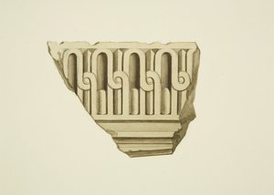 ボールドウィン街の家」の断片（水彩・紙 作： Joseph Manning