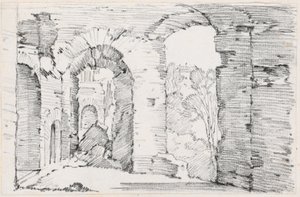 廃墟のアーチ型通路 作： Joseph Marie Vien