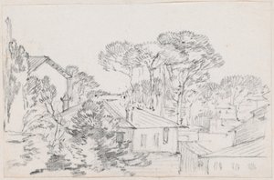 屋根と傘松 作： Joseph Marie Vien
