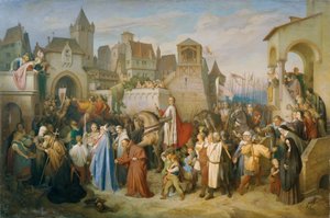1219年の十字軍遠征後、レオポルド公爵がウィーンに栄光の入城 作： Joseph Mathias von Trenkwald