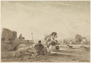 干し草の収穫 作： Joseph Moerenhout