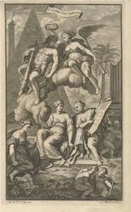 ヴィクトリアが戴冠したヘラクレス タイトル ページ: Cornelis de Bruyn、Cornelis de Bruyn の旅、小アジアの最も有名な地域、1698 年 作： Joseph Mulder