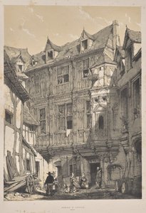 中世の建築: アベイ・セント・アマンド、ルーアン 作： Joseph Nash