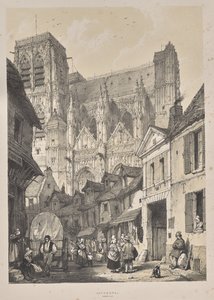 中世の建築: 大聖堂、アブビル 作： Joseph Nash