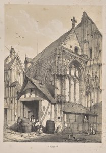 中世の建築: サン・エティエンヌ、ルーアン 作： Joseph Nash