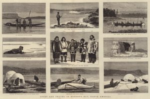 北アメリカのハドソン湾のスポーツと旅行 作： Joseph Nash