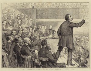 セントジェームスホール、ポートレートグループでの反ウルトラモンタン会議 作： Joseph Nash