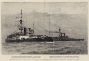 HMSビクトリアの喪失、ツインスクリュー一等戦艦HMSキャンパーダウンおよびHMSビクトリア