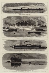 ポーツマスのラングストン港での最近の潜水艦採掘と魚雷作戦