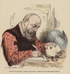 科学への愛（カラー彫刻） 作： Joseph Nicolas (after) Robert Fleury