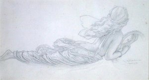 飛翔する妖精 作： Joseph Noel Paton