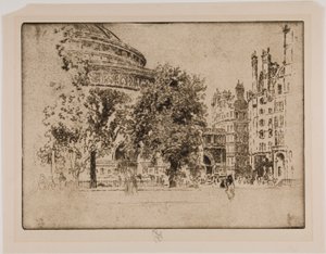 アルバート・ホール、ロンドン 作： Joseph Pennell
