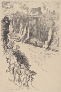 アメリカのチボリ 作： Joseph Pennell