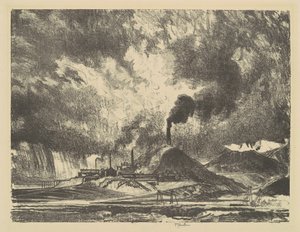 モンタナ州アナコンダ、1915年。 作： Joseph Pennell