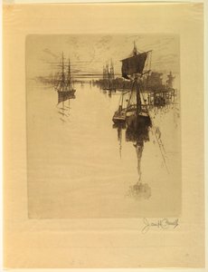 栗通り橋の下 作： Joseph Pennell