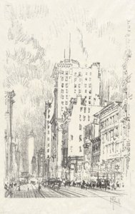 Broadway Above 23rd Street, #11 in アイコノフィル クラブ コレクション 作： Joseph Pennell