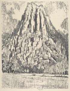 1912年、ヨセミテのバットレス。 作： Joseph Pennell