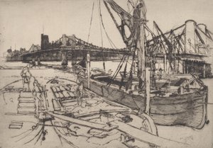 チェルシー、No.II、1886年。 作： Joseph Pennell
