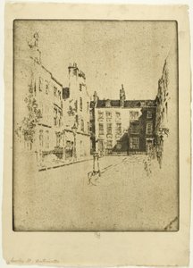 カウリー ストリート、ウェストミンスター 作： Joseph Pennell